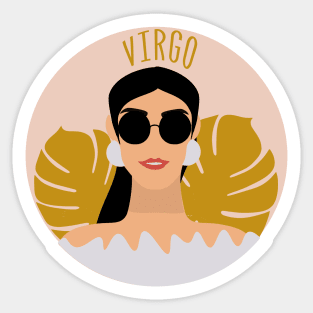 When Life Feels Chaotic, Virgo will Tidy Up | Bohemian Sticker